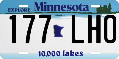 MN license plate 177LHO