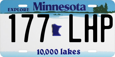 MN license plate 177LHP