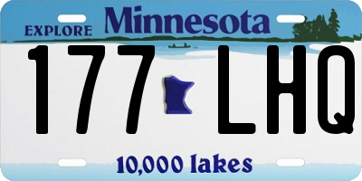 MN license plate 177LHQ