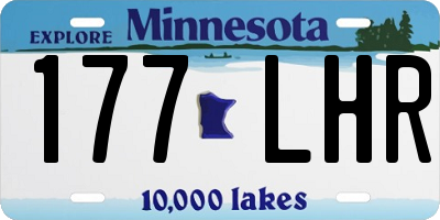 MN license plate 177LHR