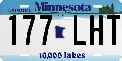 MN license plate 177LHT