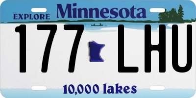 MN license plate 177LHU