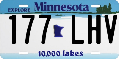 MN license plate 177LHV