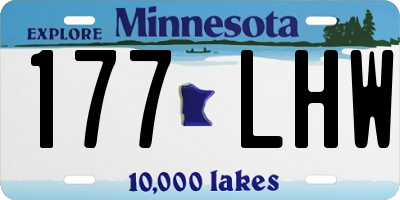 MN license plate 177LHW