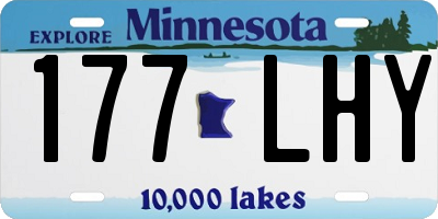 MN license plate 177LHY