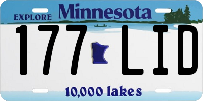 MN license plate 177LID