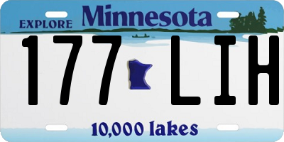 MN license plate 177LIH