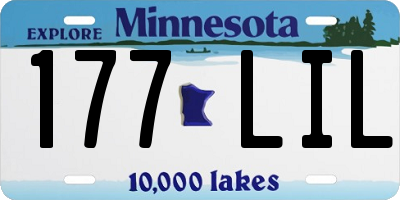 MN license plate 177LIL