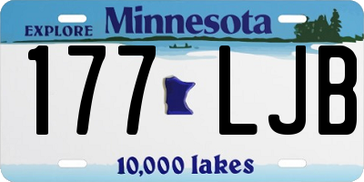 MN license plate 177LJB