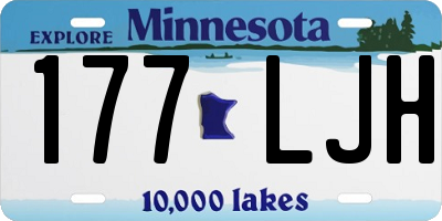 MN license plate 177LJH
