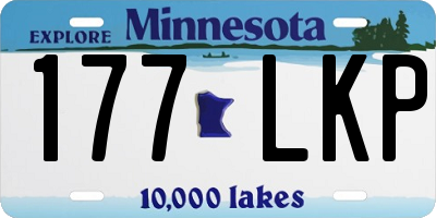 MN license plate 177LKP