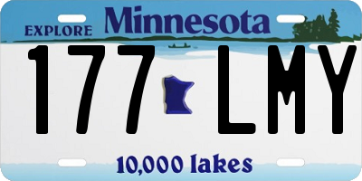 MN license plate 177LMY