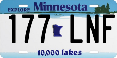 MN license plate 177LNF