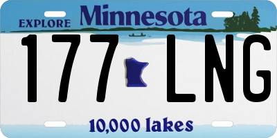 MN license plate 177LNG