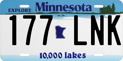 MN license plate 177LNK