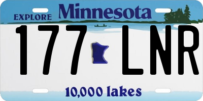 MN license plate 177LNR