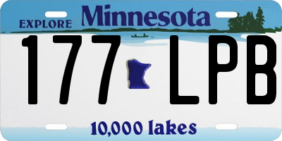 MN license plate 177LPB