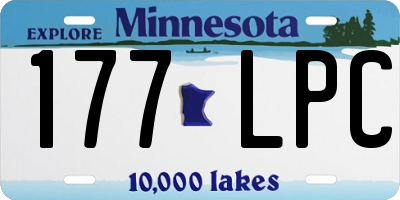MN license plate 177LPC