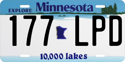 MN license plate 177LPD