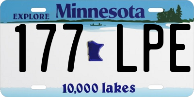 MN license plate 177LPE