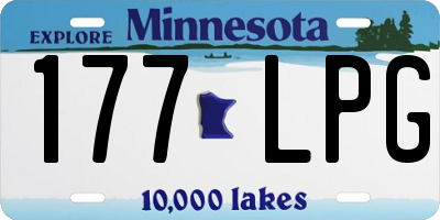 MN license plate 177LPG