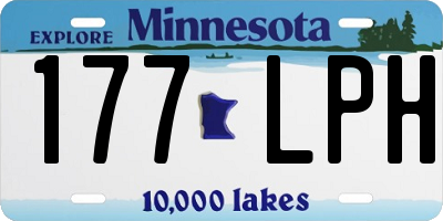 MN license plate 177LPH