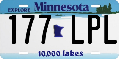 MN license plate 177LPL