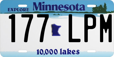 MN license plate 177LPM