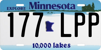 MN license plate 177LPP