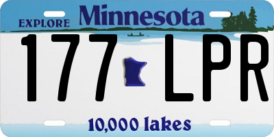 MN license plate 177LPR