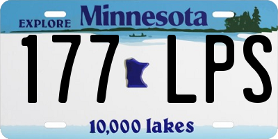 MN license plate 177LPS