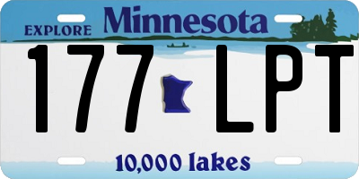 MN license plate 177LPT