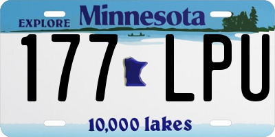 MN license plate 177LPU