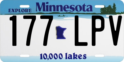 MN license plate 177LPV