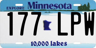 MN license plate 177LPW