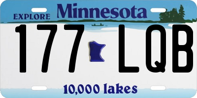 MN license plate 177LQB