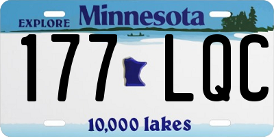 MN license plate 177LQC