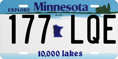 MN license plate 177LQE
