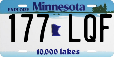 MN license plate 177LQF