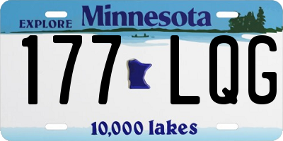 MN license plate 177LQG