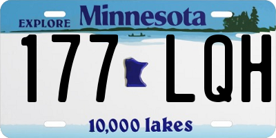 MN license plate 177LQH