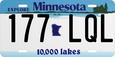 MN license plate 177LQL
