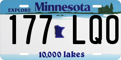 MN license plate 177LQO