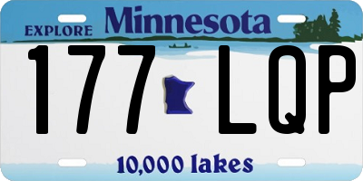 MN license plate 177LQP