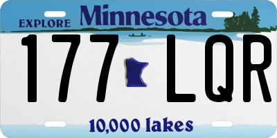 MN license plate 177LQR