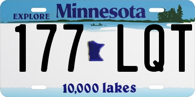 MN license plate 177LQT