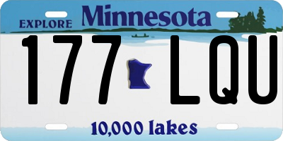 MN license plate 177LQU