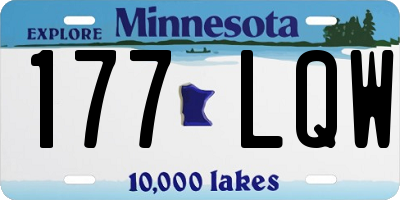 MN license plate 177LQW