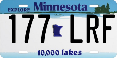 MN license plate 177LRF