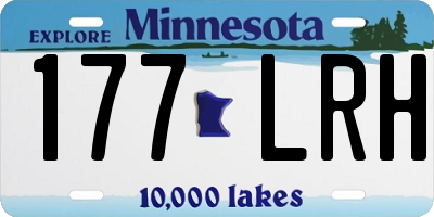 MN license plate 177LRH